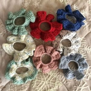 Handmade hair scrunchies knitted yarn Pick 2 For $10